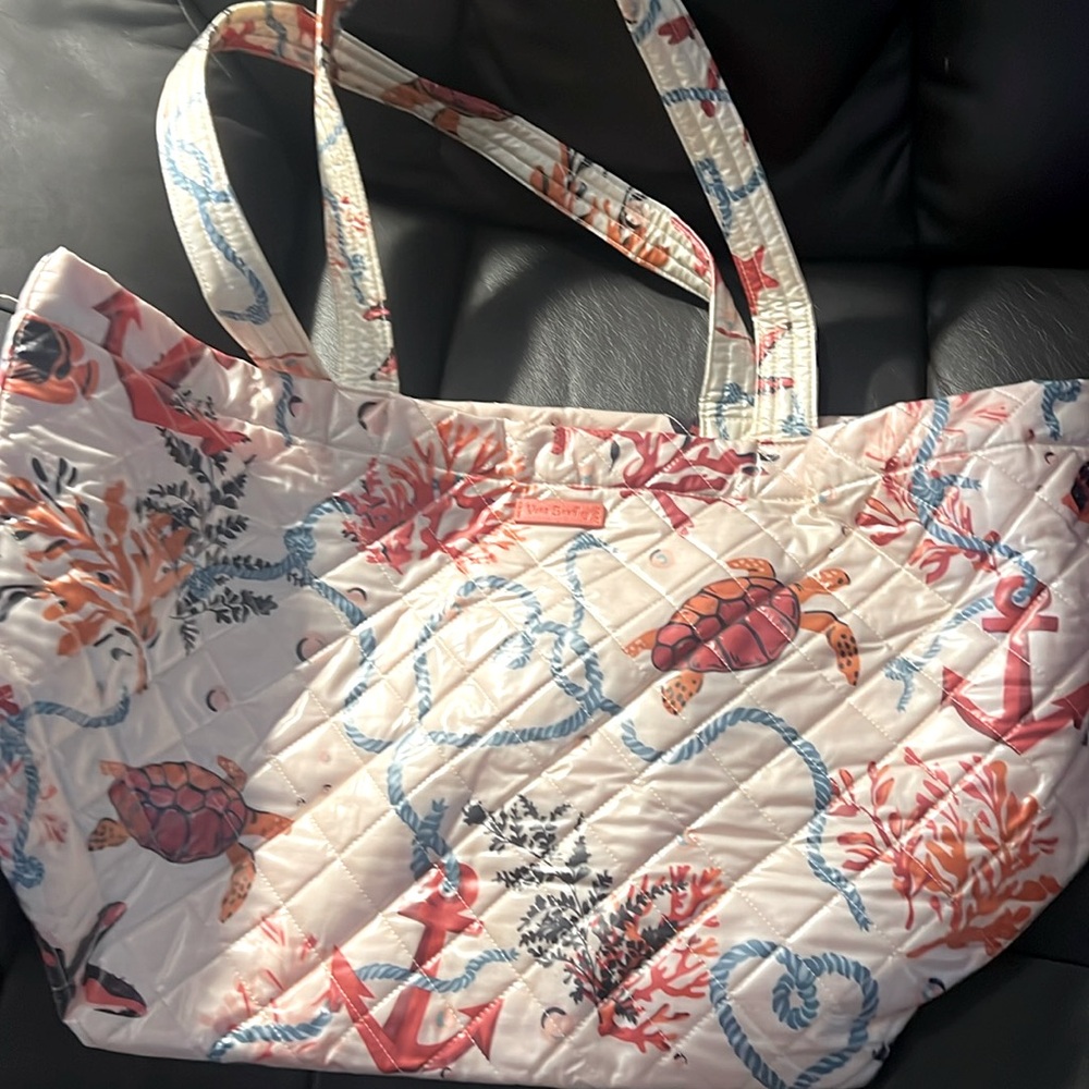 Vera Bradley Tide Coral Beach Tote